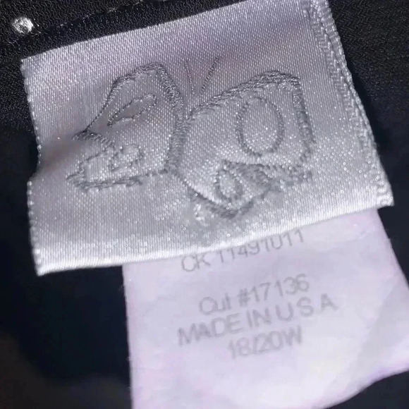 Vintage y2k rhinestone babydoll blouse - Picture 3 of 4